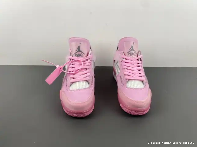 Official Maikesneakers PINK OFF-WHITE X 4 JORDAN 0429